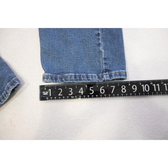 Levi's 505 Regular Fit Straight Stretch Rugged Denim Blue Jeans Mens Sz 38 x 30 - Picture 4 of 11